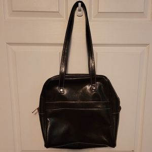 Brown Faux Leather Thirty-One Purse